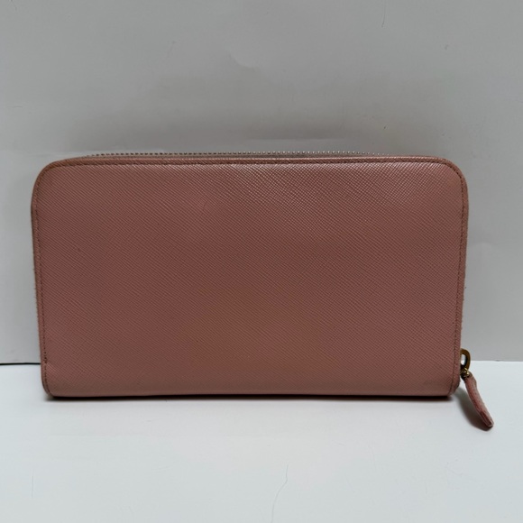 Prada Light Pink Leather Bow Wallet EUC - Picture 2 of 12